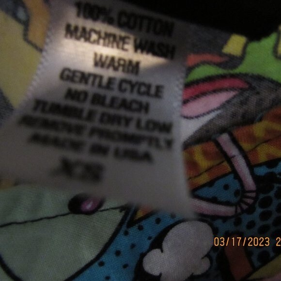 FOLTER DRESS SIZE XS SNACK ATTACK COMIC BOOK PRINT 50'S STYLE SLIT POCKE… PINUP - Picture 10 of 12